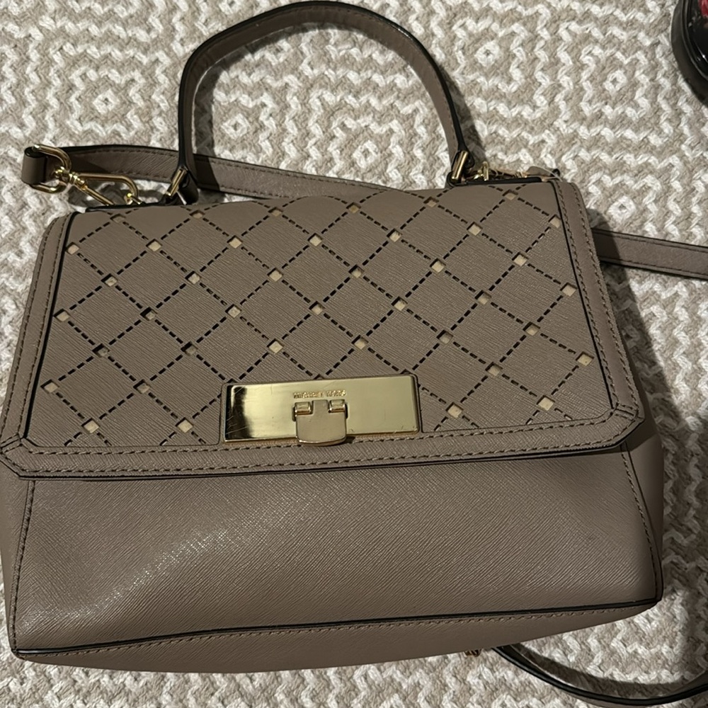 Micheal Kors bag - light baby purple/gray crossbody bag